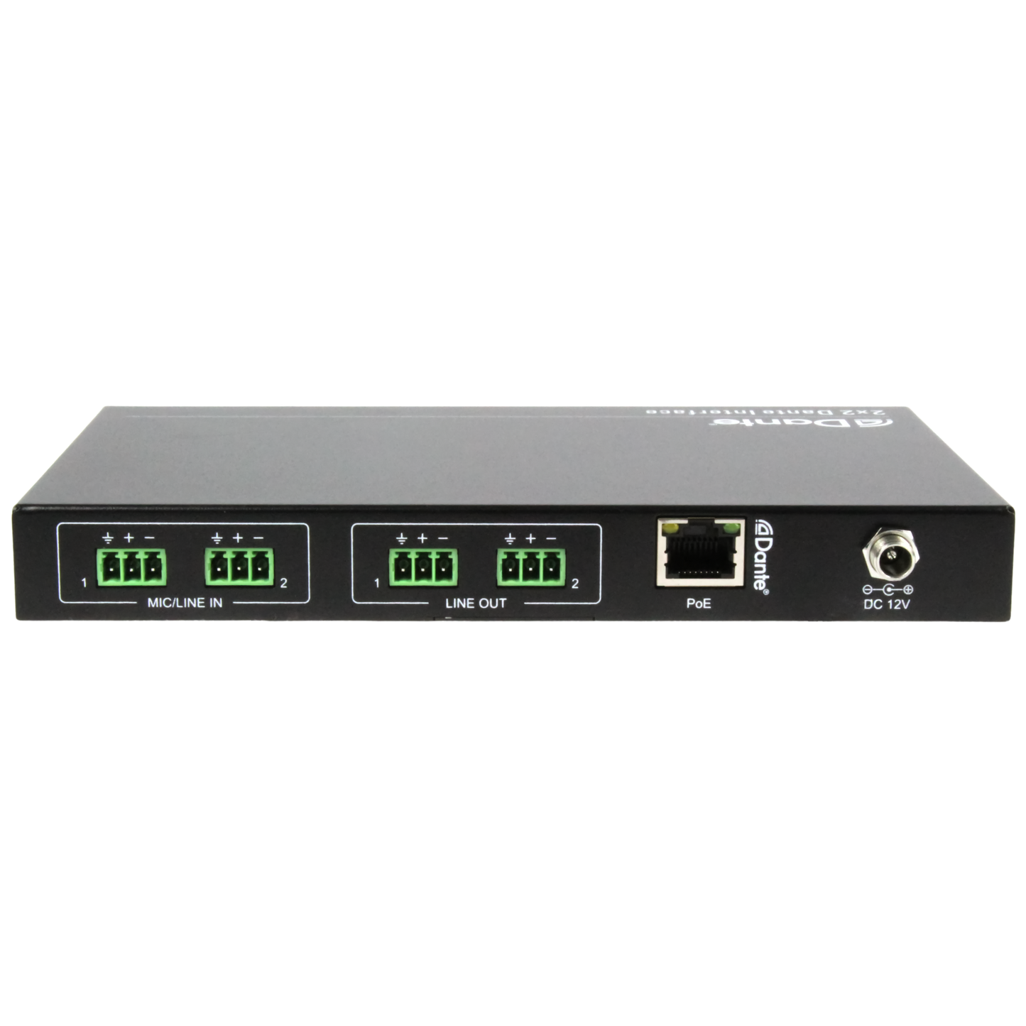 DAN-B202 Dante Audio Interface